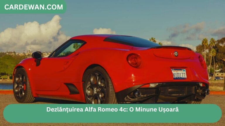 Dezlănțuirea Alfa Romeo 4c: O Minune Ușoară